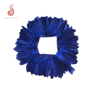 Thiết Kế Mới Màu Xanh Đen Ngỗng Lông Cho Đảng Hiển thị Lông Trang Trí Trims - Product Image 3