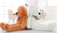 Échantillon gratuit 120cm/47'' Jouet géant, poupée en peluche, ours en peluche blanc, peluche douce, cadeau pour enfants/ours en peluche blanc géant