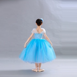 पेशेवर प्रदर्शन नृत्य बैले स्टेज पहनें वेशभूषा लंबी झोंके टूटू - Product Image 4