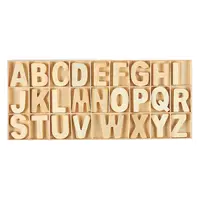 خطابات خشبية-104-قطعة حرف خشبية رسائل مع صينية تخزين مجموعة-الحروف الأبجدية خشبية لديكور المنزل ،