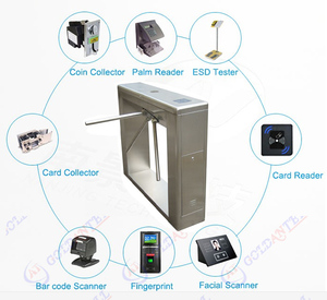 Entrada y salida de torniquete trípode tarjeta inteligente residencial puerta puertas de seguridad con RFID interfaz - Product Image 2