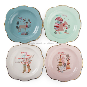 Piatto di ceramica della torta dell'antipasto di progettazione di natale - Product Image 4