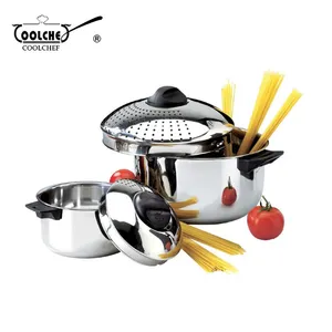 China Supplier Factory Promotion Price Modern Pasta Cooker Pot Set With Strainer