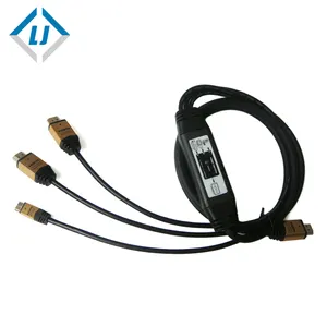 Zhongshan LJ electronic LTD-adaptador con línea, Placa dorada de alta calidad, hdmi macho a usb hembra