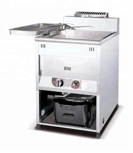 Friggitrice a Gas per ristorante commerciale 40L in acciaio inox 1 serbatoio gpl - Product Image 1