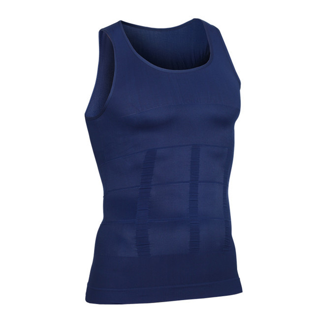 Men's Tummy-Control Plus-Size Shapewear Bodysuit (NY084): fabric stretch, recovery and seam construction reference