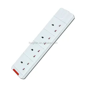 4 Gang Extension Socket Met Kabel En Uk Plug Universele Extension Socket