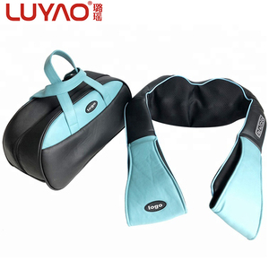 Hot Shiatsu Deep Kneading Masajeador de cuerpo calentado Funciona con pilas Cuello Hombro Cinturón de masaje de espalda Mantón PARA EL Waist-LY-580A + 1 - Product Image 1