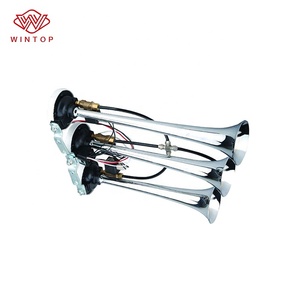 Klakson Udara Truk 3 Jalur Elektrik OEM TZ-314-1 Solenoid Krom 12v Klakson Udara 24v - Product Image 1