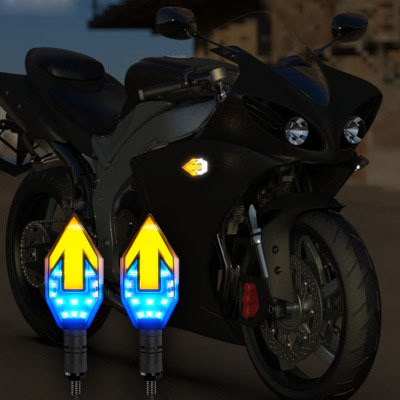 12 LED Universal Motorcycle Led Turn Signal  Light Led Motorcycle 12V Turning Indicator Blinker Flash Lamp Motor Refit