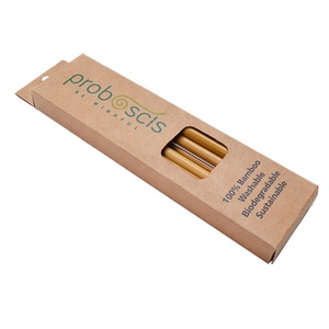 Hot Selling High Quality Natural Biodegradable <strong>Bamboo</strong> Wooden Drinking <strong>Straws</strong> with Custom logo - Product Image 6