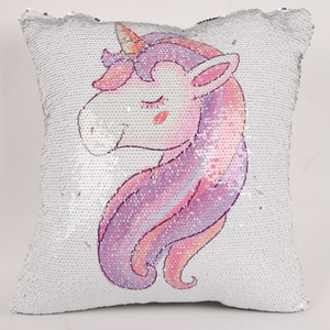 LK bambini personalizzati adoravano graziosa fodera per cuscino <span class=keywords><strong>unicorno</strong></span> con paillettes - Product Image 3