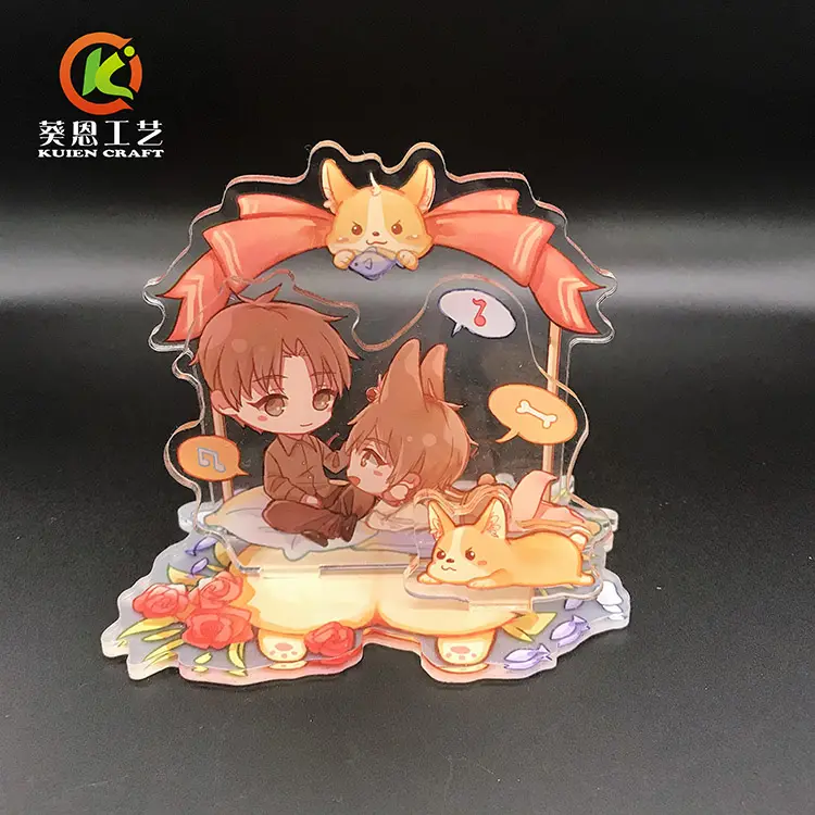 Eco Friendly Acrylic Material And Picture Color Custom Acrylic Standee Keychain