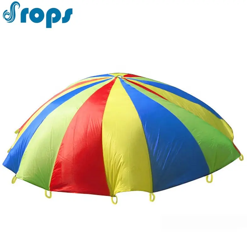 Kinder 210T Rainbow Outdoor-Spiele Polyester Play Parachute
