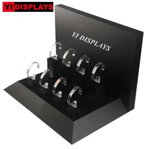 Acrylic watch display showcase watches c-ring watch stand display