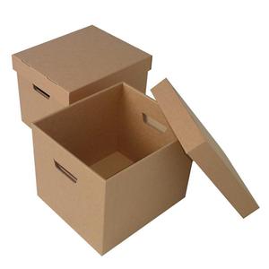 Brown Archive Corrugated Box Closed Wih Custom Flexo Printing