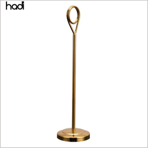 Catering Wedding Accessories Full Size High Quality Commercial Party <strong>Name</strong> Tag <strong>Holder</strong> Cheap Price Gold Metal <strong>Table</strong> Number <strong>Holder</strong> - Product Image 2