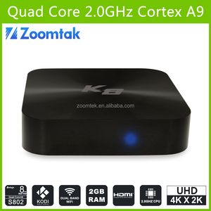Venta caliente Amlogic S802 quad core Android 4.4 tv box con película azul sex video google - Product Image 1