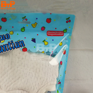 Emballage plastique refermable imprimé sur mesure avec trou Euro pour vêtements, chaussettes, sous-vêtements pour bébés, sac en mylar avec fermeture éclair - Product Image 5