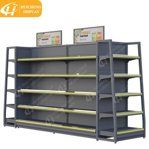 Op Maat Gemaakte Professionele Volledige Stalen Dubbelzijdige Plank Zware Supermarkt <span class=keywords><strong>Display</strong></span> Rack - Product Image 2