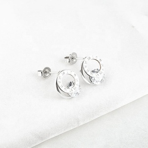 <span class=keywords><strong>Orecchini</strong></span> da Donna 2026, Moda Femminile in <span class=keywords><strong>Acciaio</strong></span> Inossidabile con Numeri Romani e Grandi Diamanti per Ragazze - Product Image 5