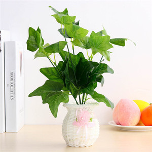 Hierba artificial verde Plantas de plástico Arbusto de hojas Verdor artificial Hojas tropicales para <span class=keywords><strong>el</strong></span> hogar Decoración de la boda Suministros para fiestas - Product Image 5