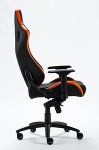 Chaise de bureau de <span class=keywords><strong>Gaming</strong></span> professionnelle, siège de course, en PVC, <span class=keywords><strong>noir</strong></span> et orange - Product Image 6
