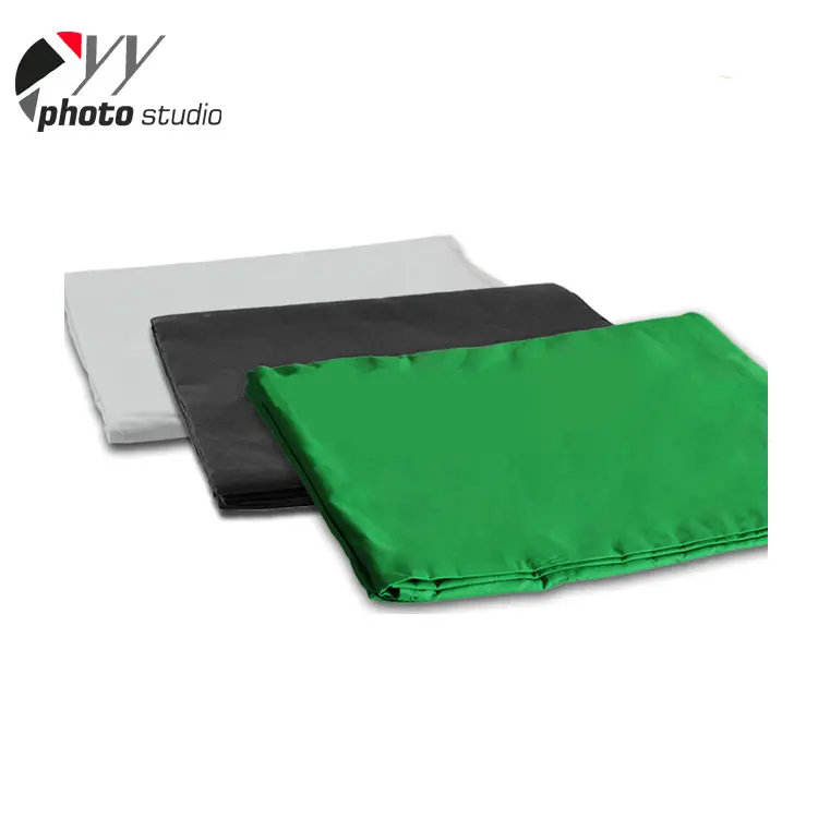 Hot Sale Großhandel anpassbare Chroma key Green Fotostudio Baumwolle Material Hintergründe Hintergründe für die Fotografie