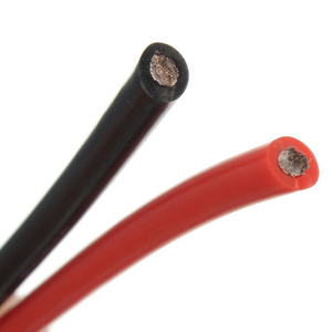 Amplificateur <span class=keywords><strong>de</strong></span> câbles électriques en Silicone, avec câble <span class=keywords><strong>de</strong></span> sol, <span class=keywords><strong>noir</strong></span>, rouge, 1/0 AWG 0 <span class=keywords><strong>de</strong></span> calibre haute Performance - Product Image 1