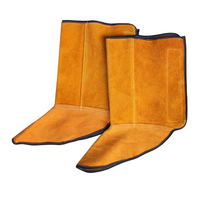 Sepatu Boot/Sepatu/Pelindung Kaki Anti Api, Tahan Panas, Kulit Sapi Split Putih, Anti Selip, AllyProtect, Tinggi Pergelangan Kaki 33cm