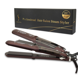 Profesional <span class=keywords><strong>Steampod</strong></span> <span class=keywords><strong>de</strong></span> revestimiento <span class=keywords><strong>de</strong></span> cerámica plana <span class=keywords><strong>de</strong></span> hierro <span class=keywords><strong>vapor</strong></span> vaina <span class=keywords><strong>plancha</strong></span> <span class=keywords><strong>de</strong></span> pelo - Product Image 4
