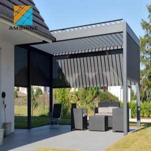 Eléctrico montado en la pared impermeable pérgola cubiertas - Product Image 5