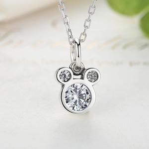 Bagater SCN068 Kalung Mickey Perempuan, Kostum Hadiah Putri, Perhiasan Liontin Hewan - Product Image 3