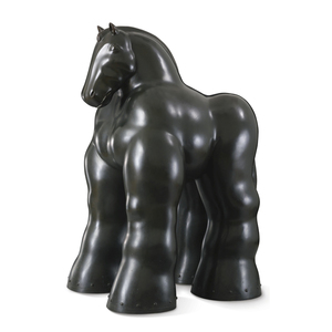 Sculpture en bronze moderne de petite taille, copie d'art, Fernando <span class=keywords><strong>Botero</strong></span>, sculpture de main et de cheval - Product Image 1
