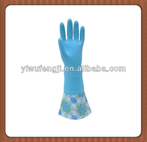 <span class=keywords><strong>A</strong></span> prueba de agua azul no- deslizamiento cuenta don para el aceite de guantes resistentes <span class=keywords><strong>a</strong></span> la limpieza del hogar de lavanderí<span class=keywords><strong>a</strong></span> - Product Image 1