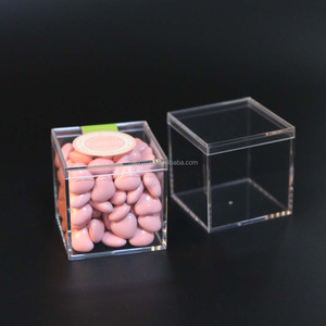 Caja de Acrílico Cuadrada para Empaque de Gomitas de Cristal Lucite, Caja para Ositos de Goma para Promoción - Product Image 3