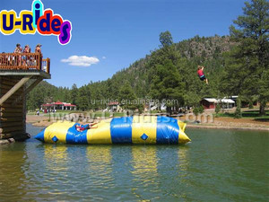 Tùy Chỉnh Nước Hồ Trò Chơi 10 Meter Dài Không Khí Kín Nước Nhảy Gối <span class=keywords><strong>Blob</strong></span> Nước Bơm Hơi Catapult <span class=keywords><strong>Blob</strong></span> Cho Trẻ Em Và Người Lớn - Product Image 3