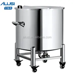 High capacity stainless steel food storage tank,liquid milk storing holding tank