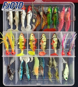 FJORD Caldo! Kit di <span class=keywords><strong>Esche</strong></span> da Pesca VIB, <span class=keywords><strong>Esche</strong></span> Morbide con Paillettes, Set di <span class=keywords><strong>Esche</strong></span> <span class=keywords><strong>Artificiali</strong></span> Miste in Metallo per Pesci e <span class=keywords><strong>Gamberetti</strong></span> - Product Image 3