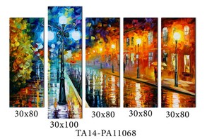 En Multiples panel Abstractl Arte <span class=keywords><strong>Lienzos</strong></span> Impresos - Product Image 4