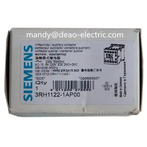 Siemens CONTACTOR RELAY, 3RH1122-1AP00,2NO + 2NC, AC 230 V, 50/60 HZ, Koneksi Sekrup, Ukuran S00