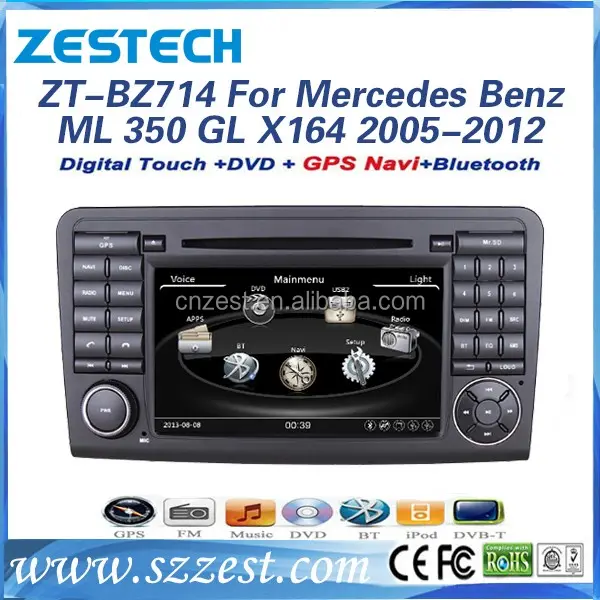 Cruscotto multimediale dvd radio auto ricambi accessori per Mercedes Benz classe gl x164 ML 350 auto pezzi di ricambio con Sistema audio