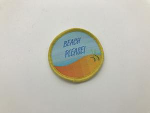 Eco-friendly de la venta caliente del corte del Laser del club logo tejido parche de la marca - Product Image 3