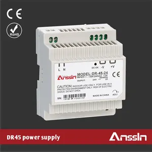 Anssin Marca 30w 45w 60w 75w 120w 240w Din Rail 3A 12V Poder fornecer