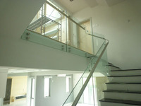 Balustrade en verre pour escaliers en plexiglas, Design moderne, balustrade pour escaliers, balcon, chemin de fer, plat en acier inoxydable, SS304/316, JBD