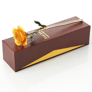 Amour éternel rose plongé dans 24 k or jaune couleur fleur pour la <span class=keywords><strong>fête</strong></span> <span class=keywords><strong>des</strong></span> <span class=keywords><strong>pères</strong></span>, naissances, cadeaux de noël et la décoration intérieure - Product Image 5