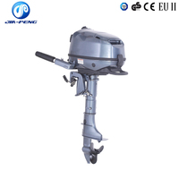 Motor fueraborda JP-F6 de 6HP y 4 tiempos, monocilíndrico, con eje corto y largo, refrigerado por agua, para embarcaciones de pesca.