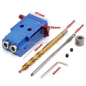 1Set Mini Poche Trou Perceuse Gabarit Kit + Étape Foret Ensemble Pour Outil De Menuiserie avec Boîte - Product Image 4