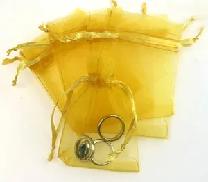 Маленькая тканевая сумка для ювелирных изделий из органзы, оптовая продажа, индивидуальный свадебный подарочный пакет, сумка для хранения ювелирных изделий для подарочной упаковки