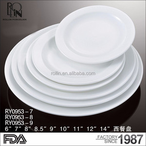 Achats en ligne de haute qualité hôtel/<span class=keywords><strong>restaurant</strong></span> vaisselle chine fruits plaque blanc porcelaine plaque - Product Image 2